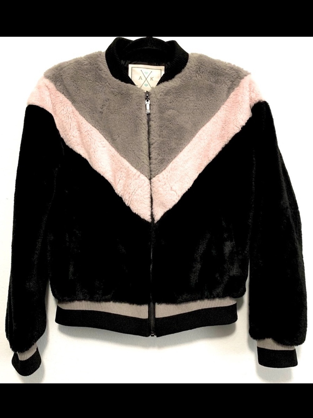Angel Kiss Los Angeles Faux Fur Bomber Jacket